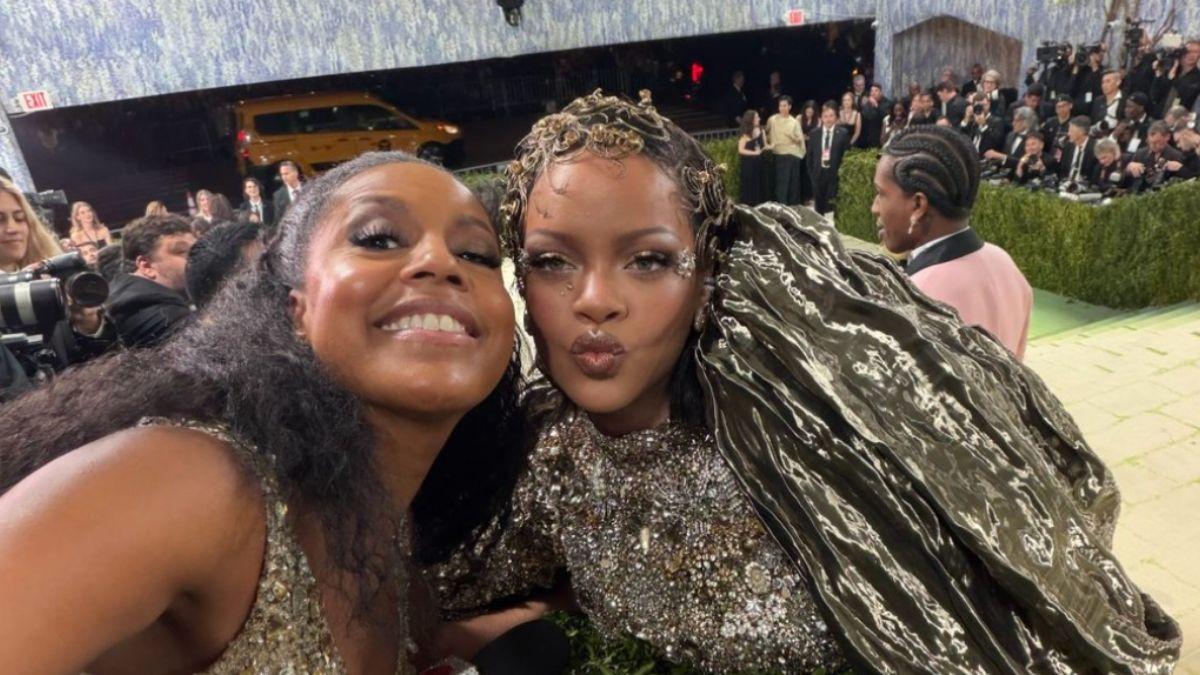 Photo of Sheinelle Jones and Rihanna