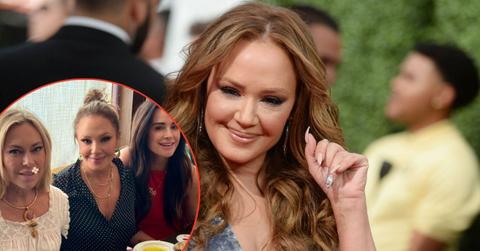 Split photo of Leah Remini, Sutton Stracke and Kyle Richards