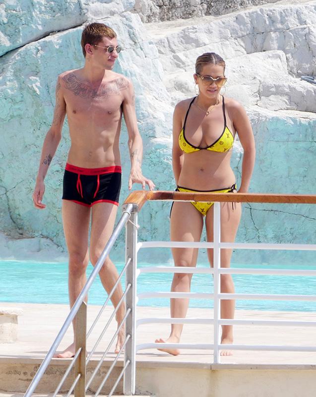 Rita Ora and mystery man sighted swimming at the Hotel du Cap Eden Roc in Antibes