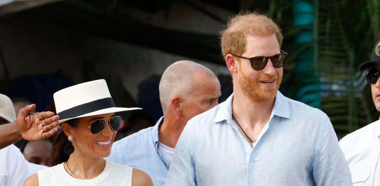 prince harry hasnt looked happy meghan markle begin separate work lives