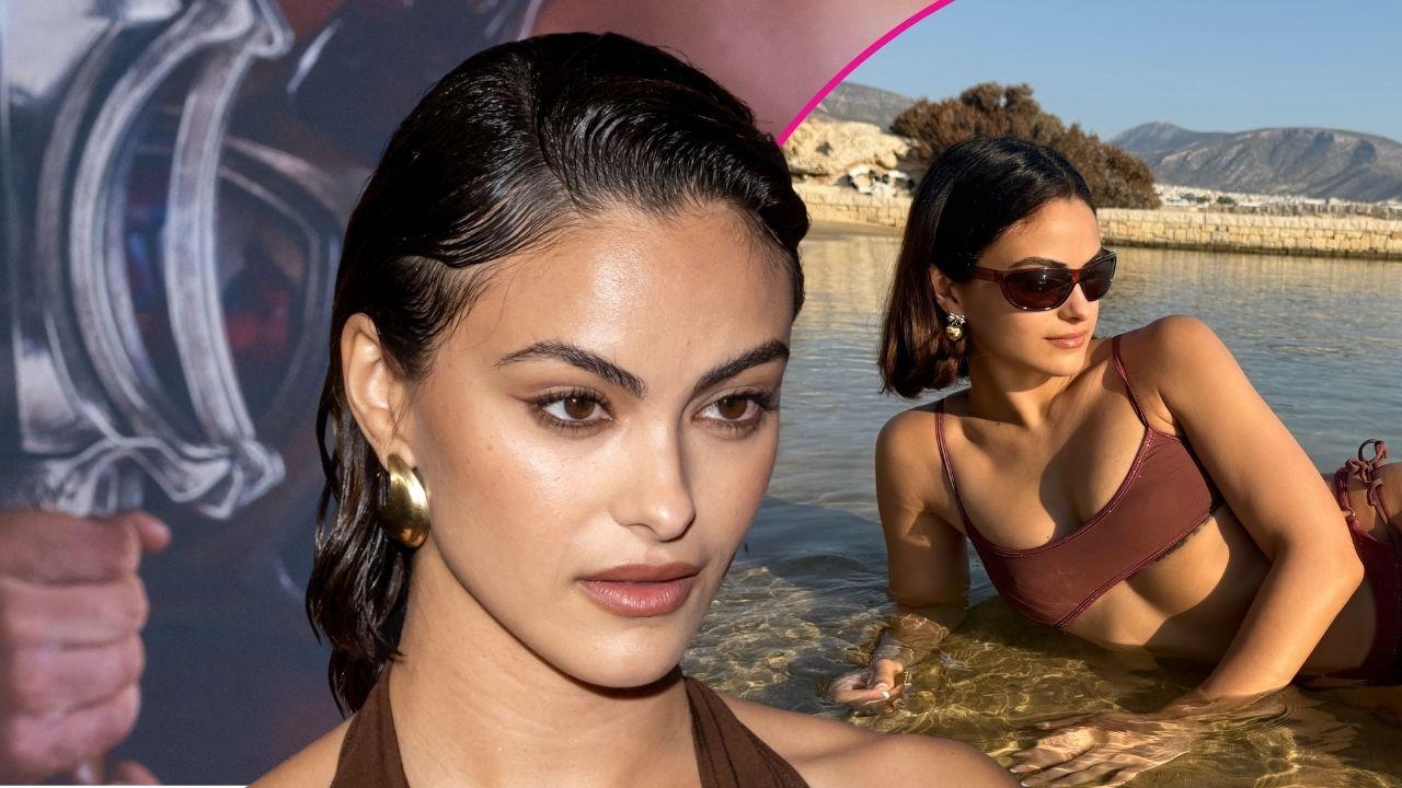 camila mendes brown bikini photos