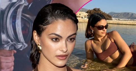 camila mendes brown bikini photos