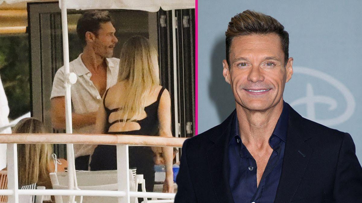 Composite Photo of Ryan Seacrest and mystery woman.