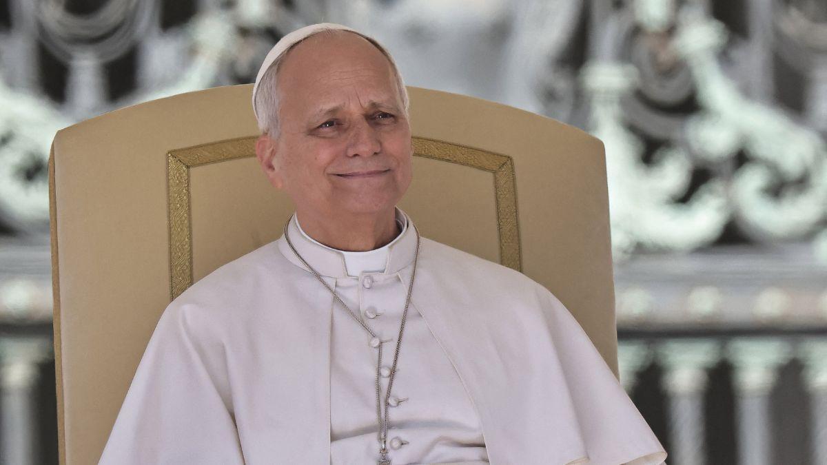 Image of Pope Leo XIV responded with a message focused on peace and unity.