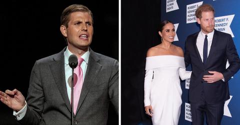 eric trump slams prince harry meghan markle spoiled apples