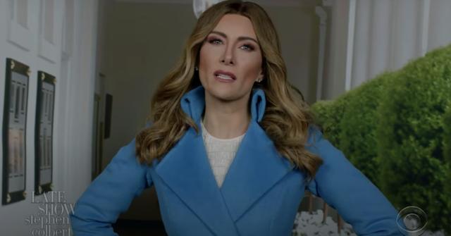 late show stephen colbert laura benanti melania trump video