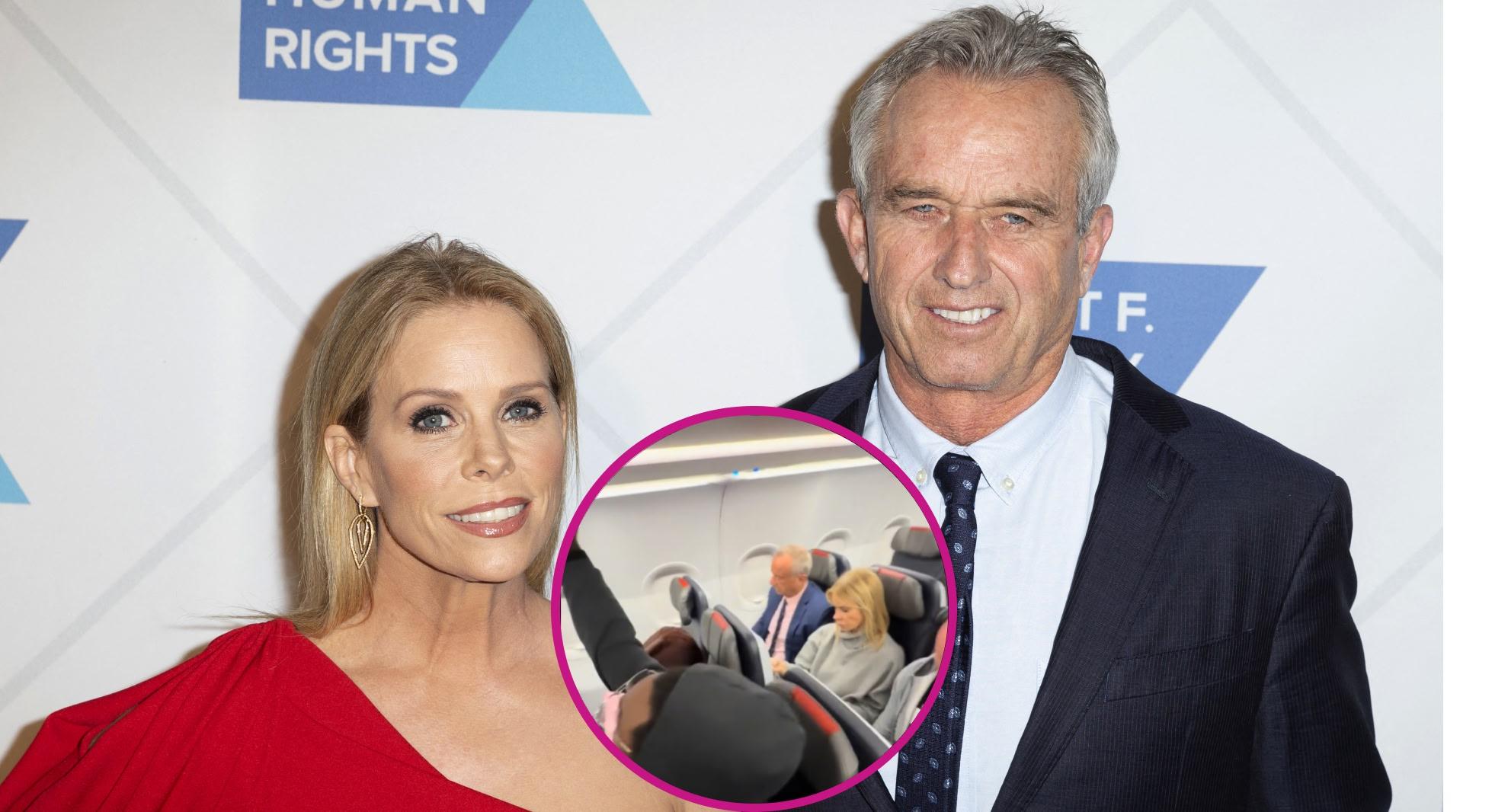 rfk jr cheryl hines fly economy