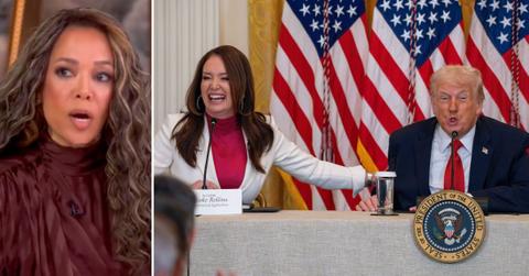 Composite photo of Sunny Hostin, Brooke Rollins and Donald Trump