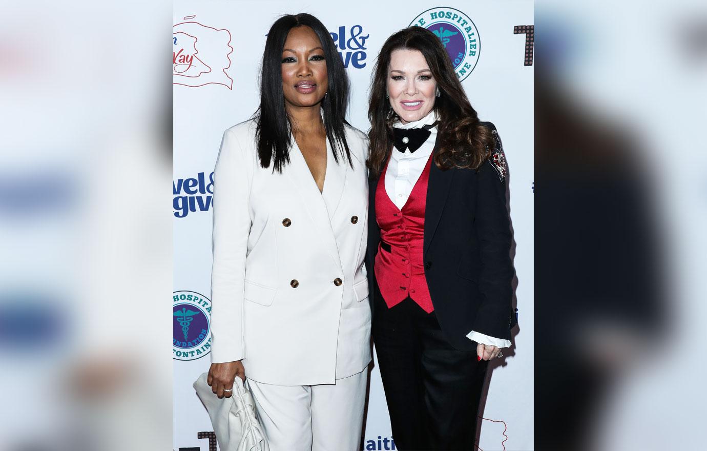 lisa vanderpump pals around red carpet garcelle beauvais after teasing possible rhobh return