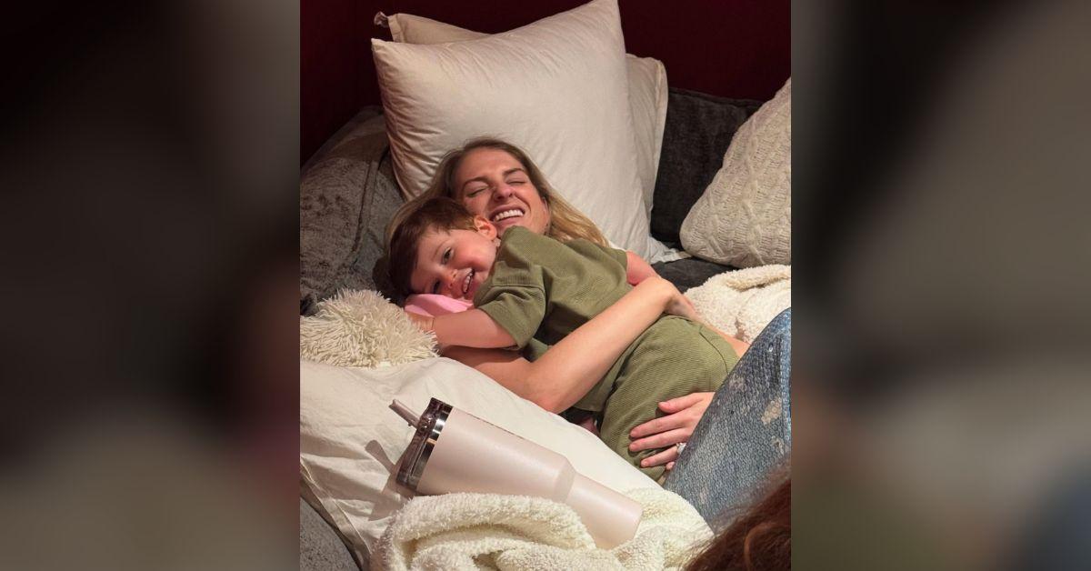 meghan trainor flaunts chest implants celebrating son birthday photos
