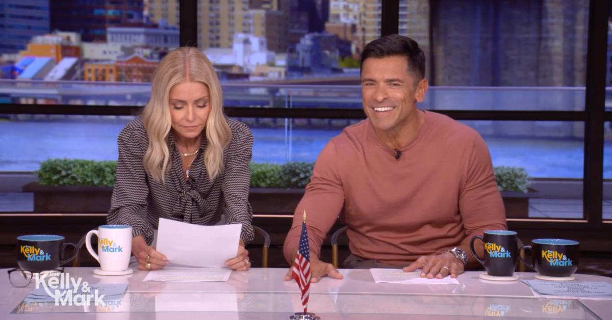 image of Mark Consuelos has been co-hosting live with his wife, Kelly Ripa, since April 2023.