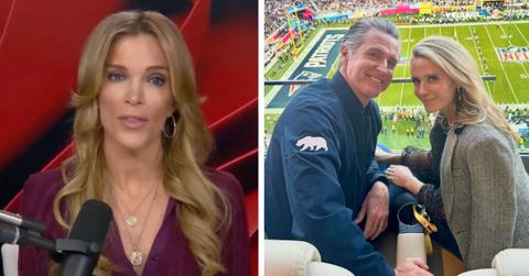 Composite photo of Megyn Kelly, Gavin Newsom and Jennifer Newsom