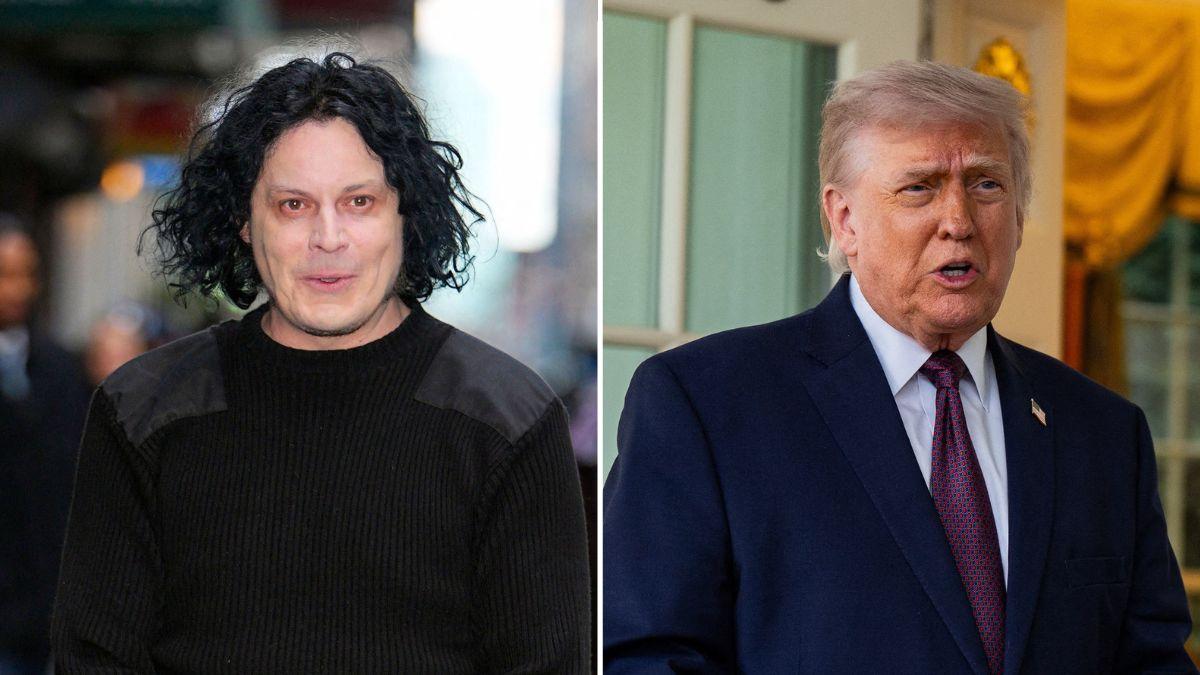 Composite photo of Jack White and Donald Trump.