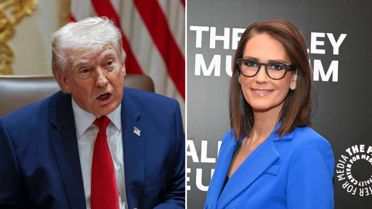 Composite photo of Donald Trump and Jessica Tarlov.