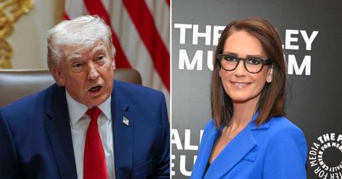 Composite photo of Donald Trump and Jessica Tarlov.