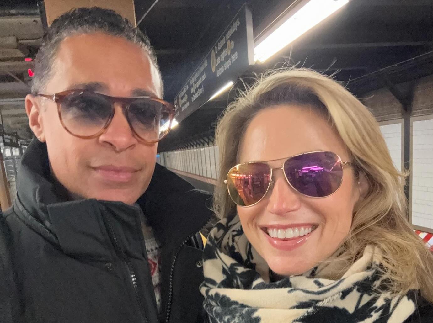 tj holmes romance amy robach upended career credits happiest self