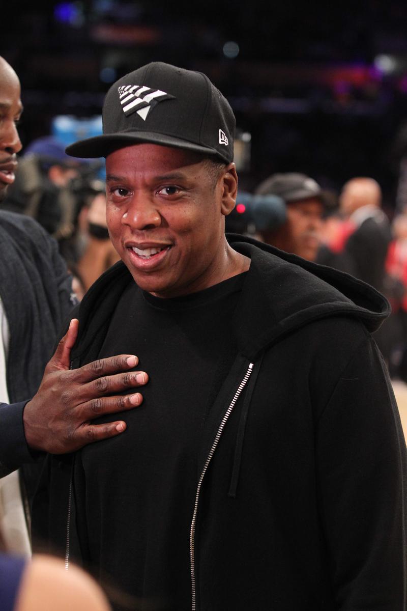 Jay Z  attends  Kobe Bryant&#8217;s last NBA game at Staples Center