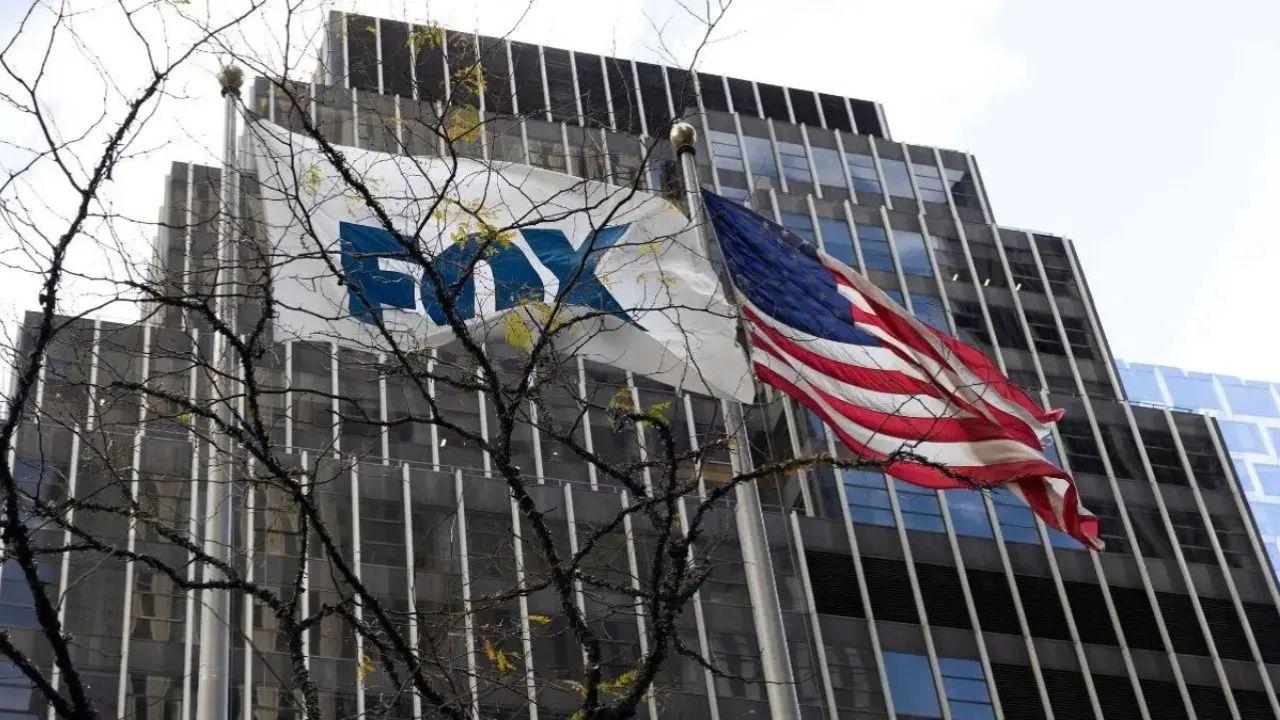 Photo of Fox News Flag & American Flag