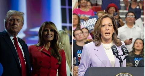 donald trump kamala harris time cover melania