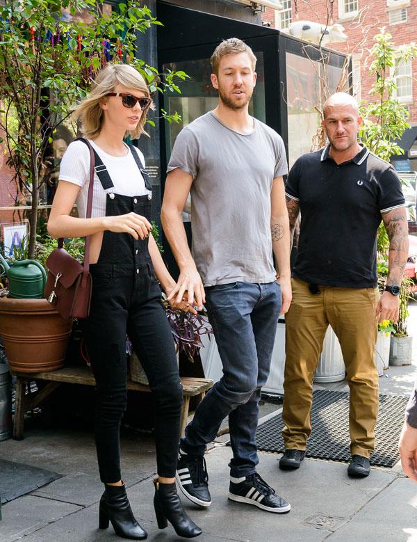 Taylor Swift and Calvin Harris have lunch at the Spotted Pig