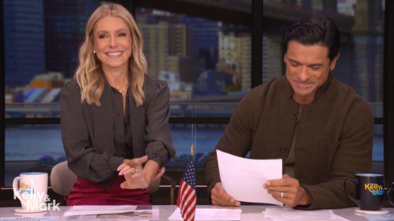 Image of Mark Consuelos made a flirty remark on 'Live.'