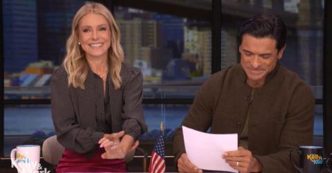 Image of Mark Consuelos made a flirty remark on 'Live.'