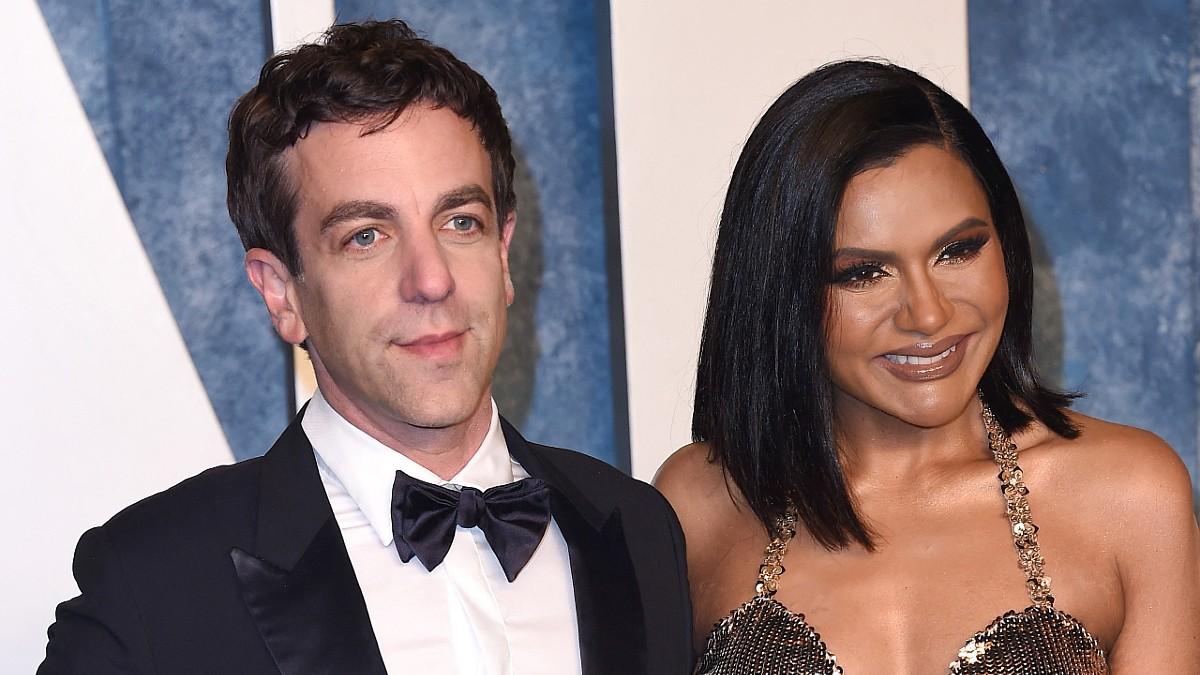 Photo of B.J. Novak and Mindy Kaling