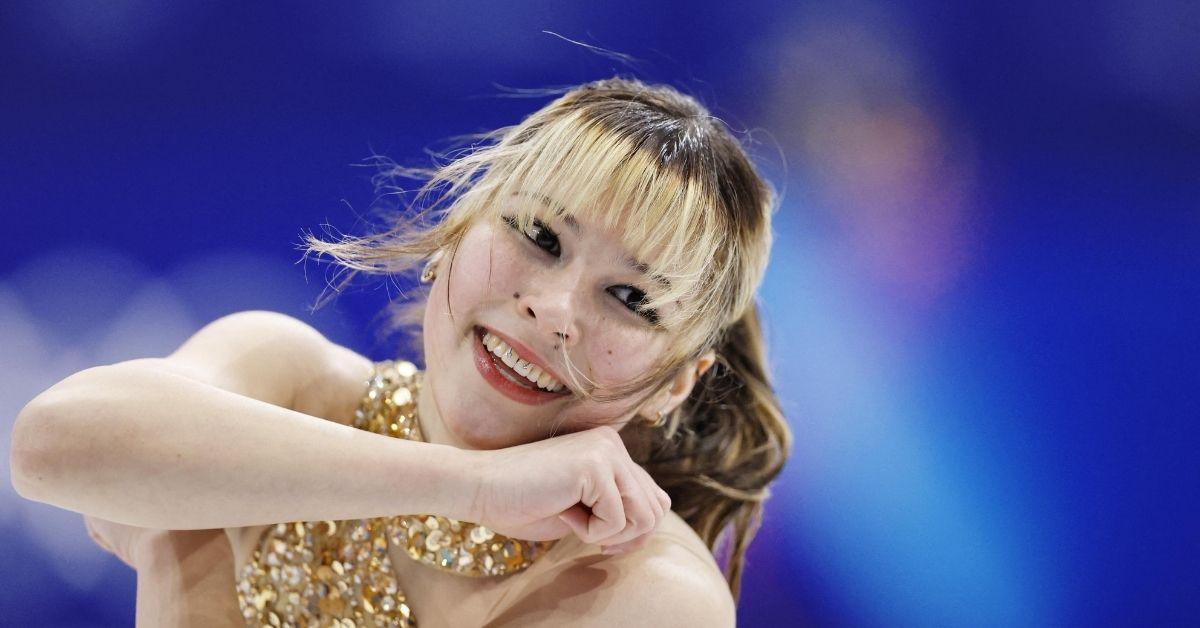 image of The Olympian said she pierced it herself two years ago.