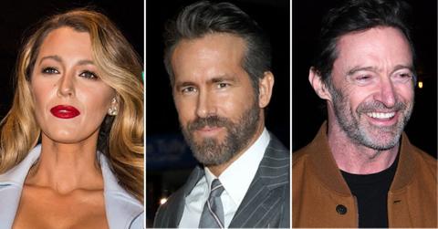 Composite photo of Blake Lively, Ryan Reynolds and Hugh Jackman