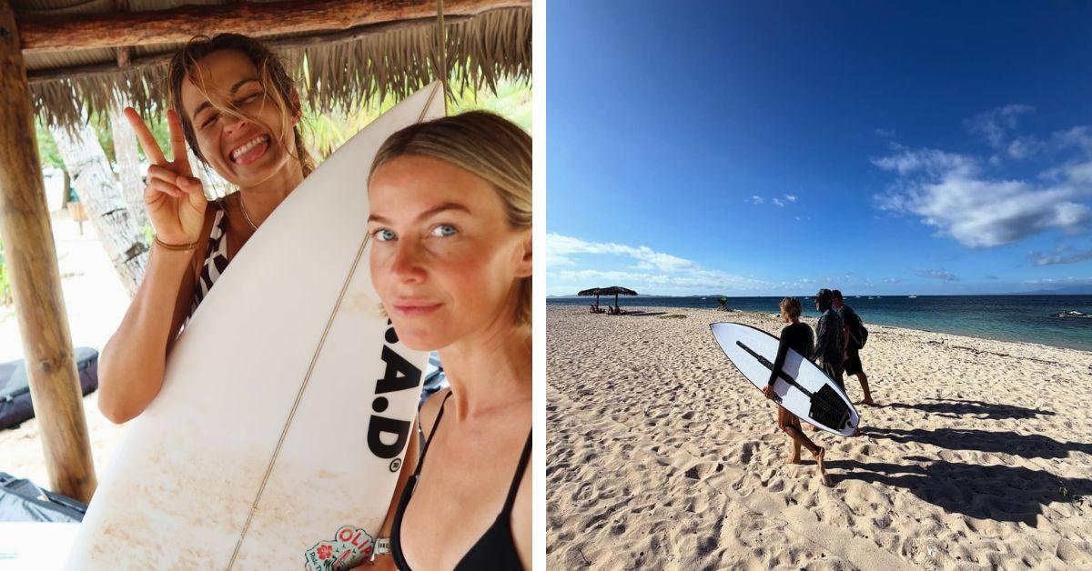 image of The 'DWTS' star's playful and relaxed moments gave fans a glimpse into her carefree vacation vibe.