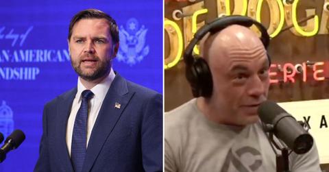 split of J.D. Vance & Joe Rogan