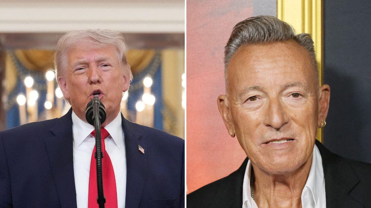 Composite photo of Donald Trump and Bruce Springsteen.