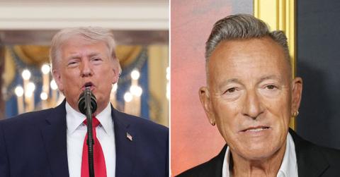 Composite photo of Donald Trump and Bruce Springsteen.
