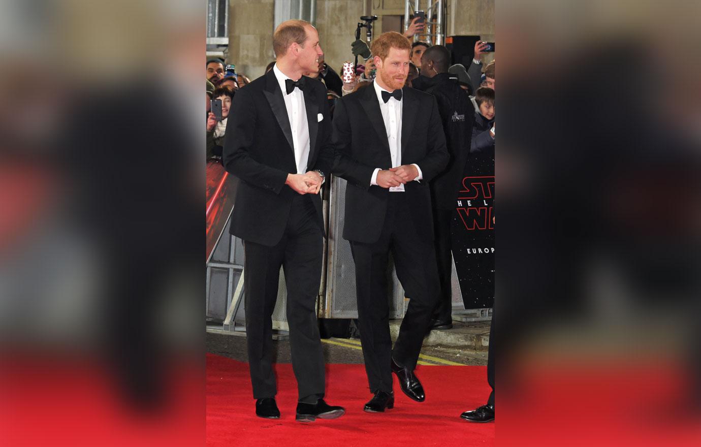 Prince William Prince Harry Star Wars Premiere