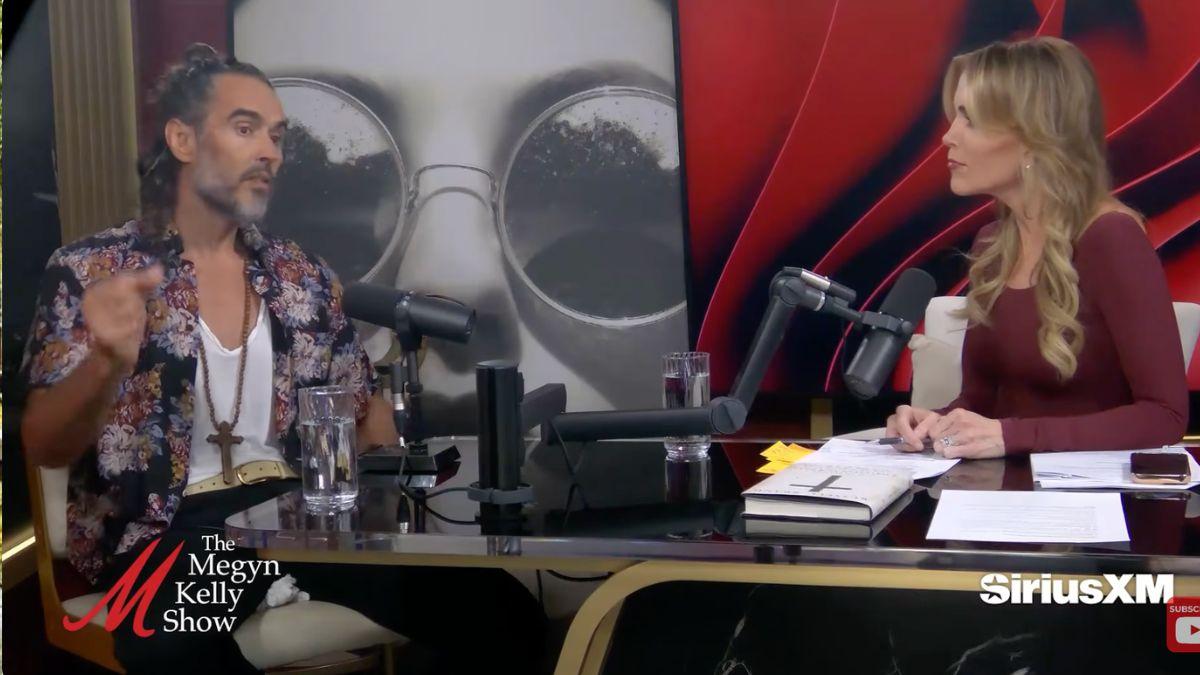 image of Russell brand and Megyn Kelly 