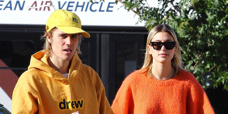 Justin Bieber And Hailey Baldwin Walking On The Street