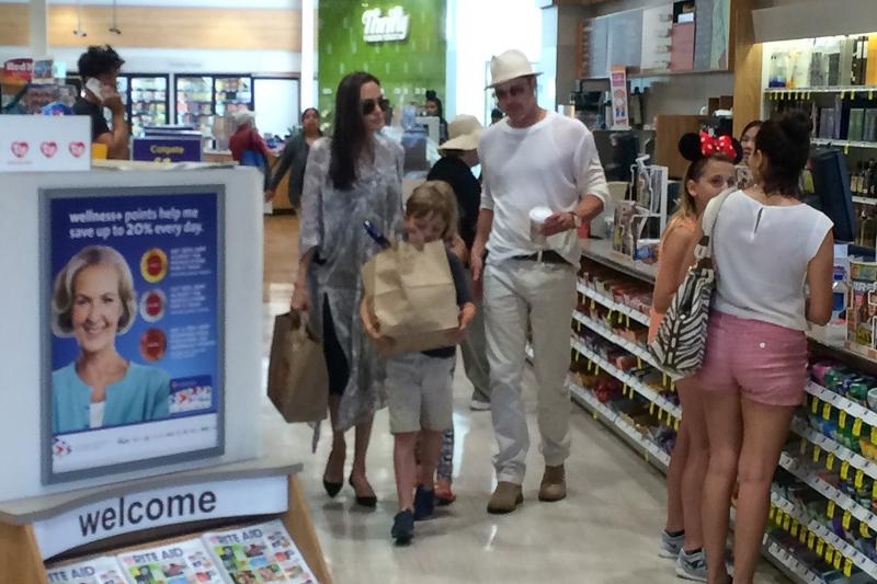 *EXCLUSIVE* Angelina Jolie and Brad Pitt go  birthday shopping with twins Knox and Vivienne!