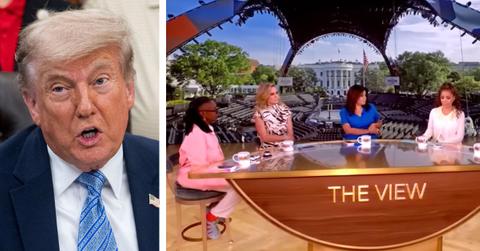 Photo of Donald Trump and The View cast
