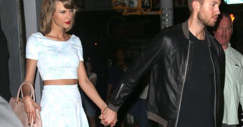 Taylor swift calvin harris hold hands