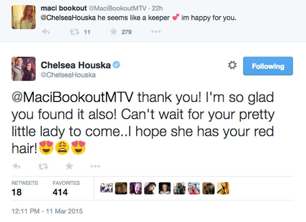 Chelsea houska maci bookout tweets