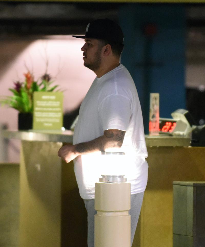 EXCLUSIVE: Rob Kardashian and Blac Chyna enjoy a low key, late night movie date in Sherman Oaks