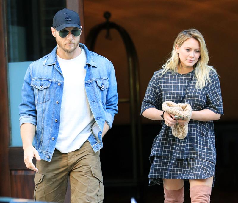 Hilary Duff departs from the airport with her new boyfriend Jason