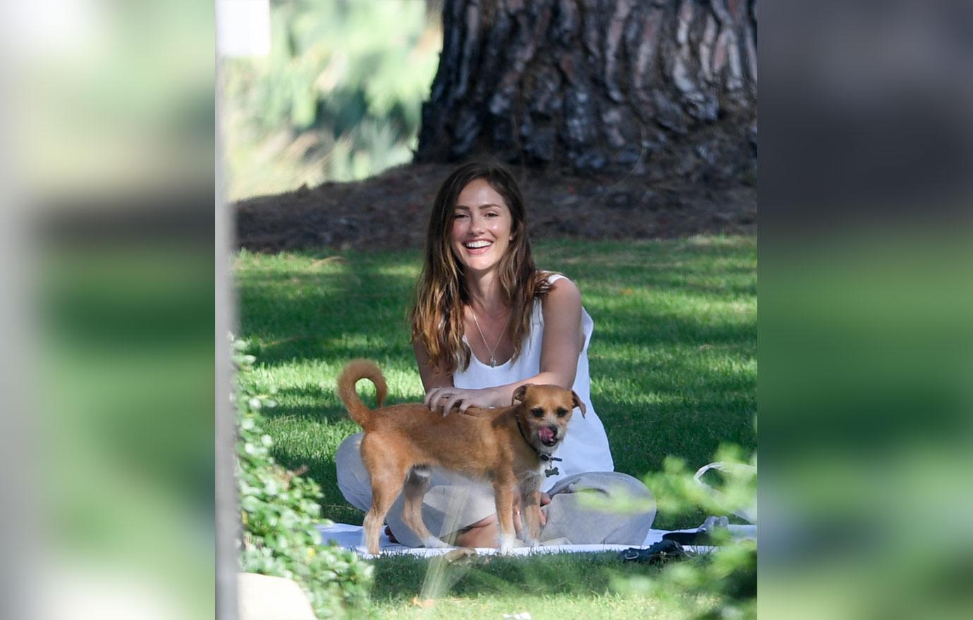 Minka kelly in the park