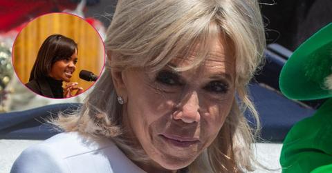Composite photo of Candace Owens and Brigitte Macron