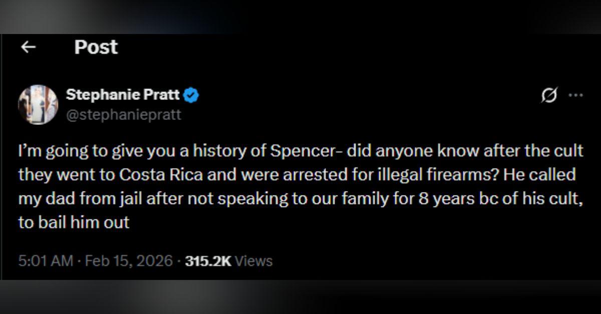 image of Stephanie Pratt urged voters not to support Spencer Pratt’s mayoral bid.