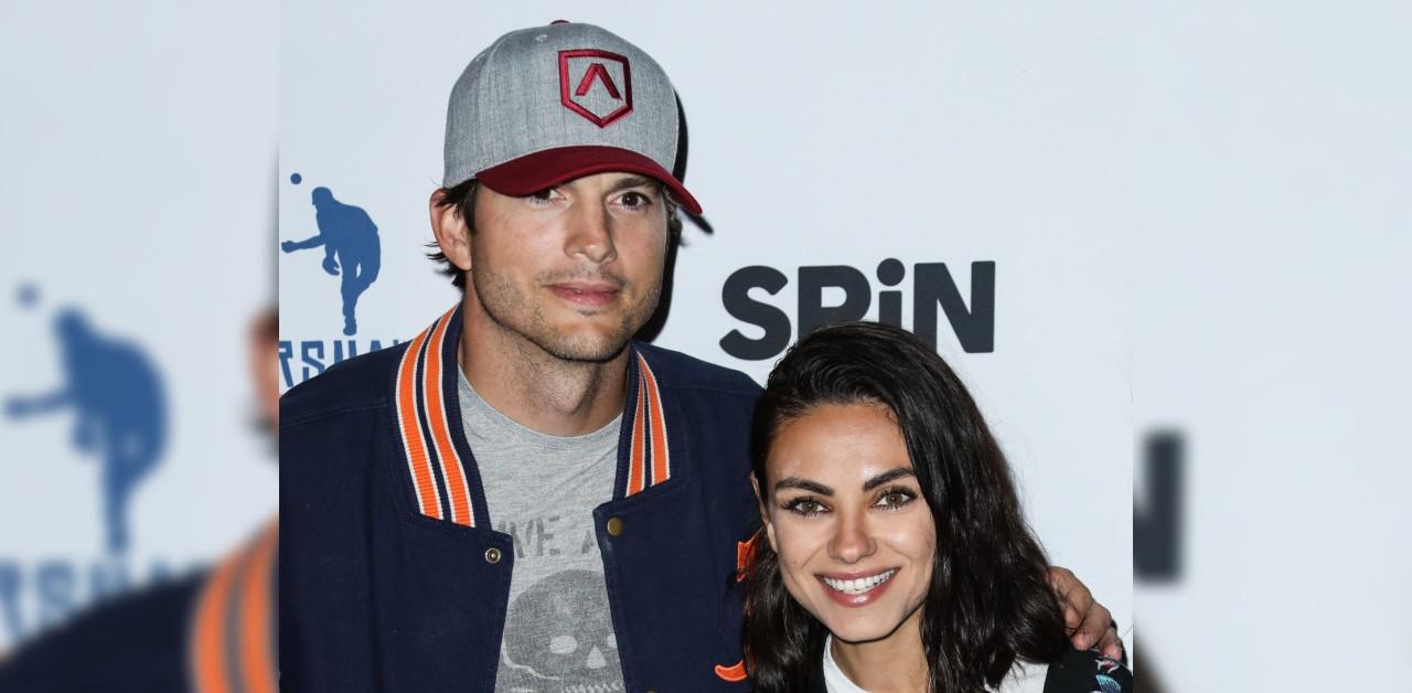 ashton kutcher mila kunis coordinated athleisure wear