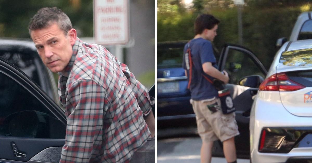 Ben Affleck's Middle Child Fin, 15, Takes Driving Lessons Photos