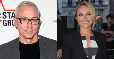 Split photo of Dr. Drew and Hayden Panettiere