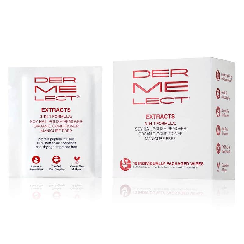 dermelect extracts remover wipes