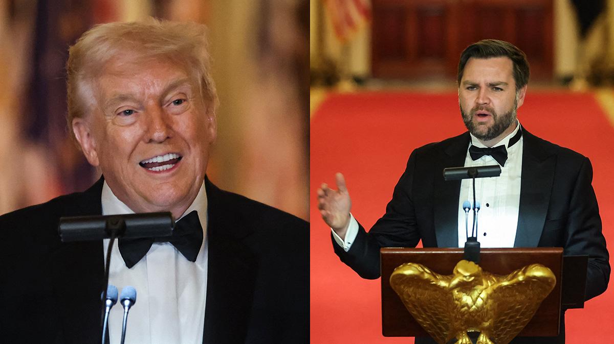 image of J.D. Vance praised the president in a new interview.